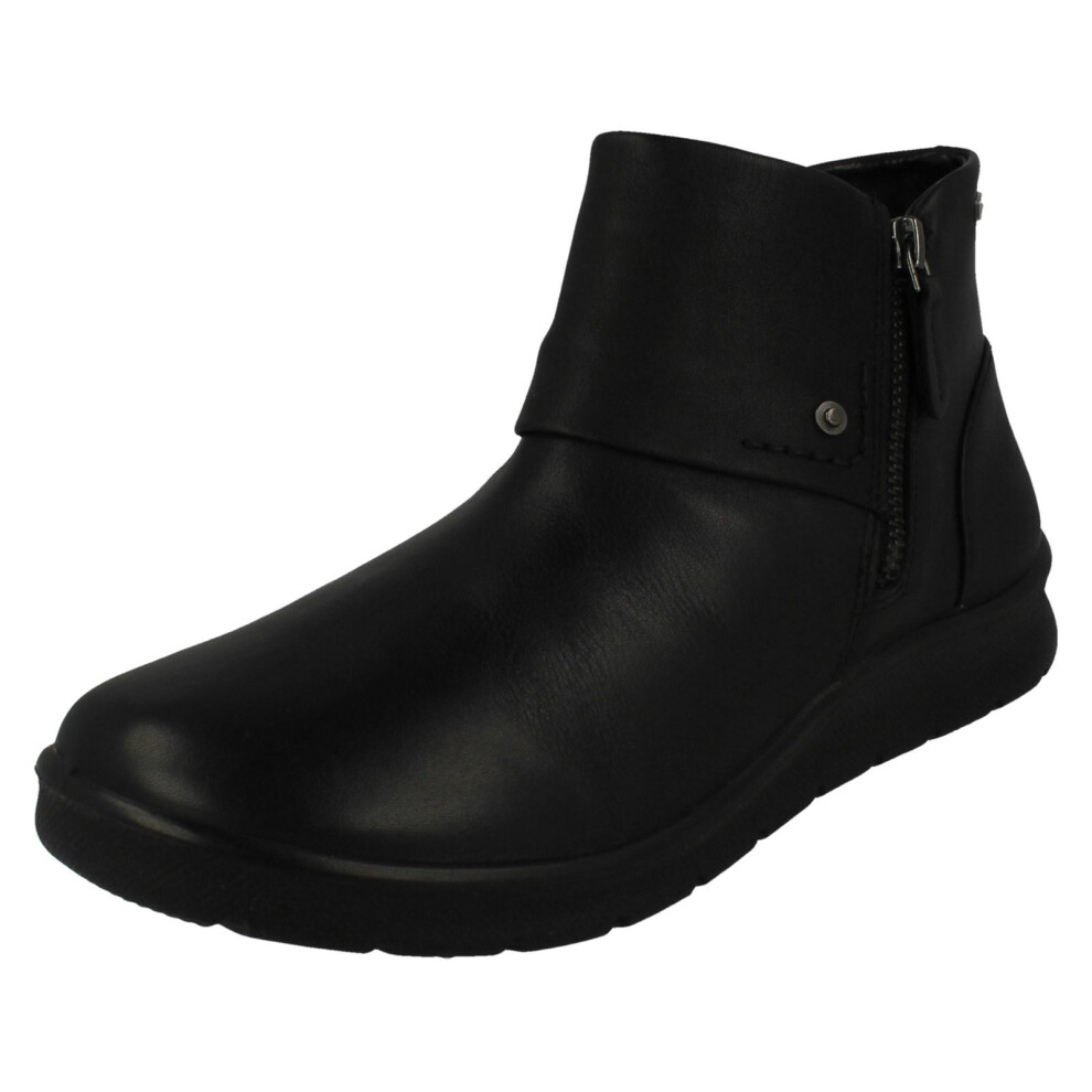 Padders (Black, Uk 5.5) Ladies 2E/3E Fitting Ankle Boots - Springs