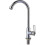 Cold water kitchen faucet with single handle and high arc spout 1