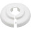 10 Pack Heater Pipe Rosettes, 21mm White Polypropylene Covers 1