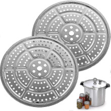 Rejilla de acero inoxidable para conservas para olla a presión Presto - Rejilla de 28 cm (11 pulgadas) para olla a presión (paquete de 2)