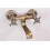 Robinet ancien pivotant pour lavabo mural, finition cuivre 1