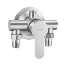 Wall mounted shower faucet for bathroom with hot cold water mixer