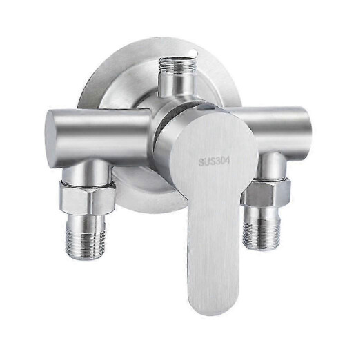 Rubinetto doccia a parete per bagno con miscelatore acqua calda e fredda.