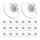 Plastic suction pads 40mm - 20 pcs clear for strong adhesive mounting 1