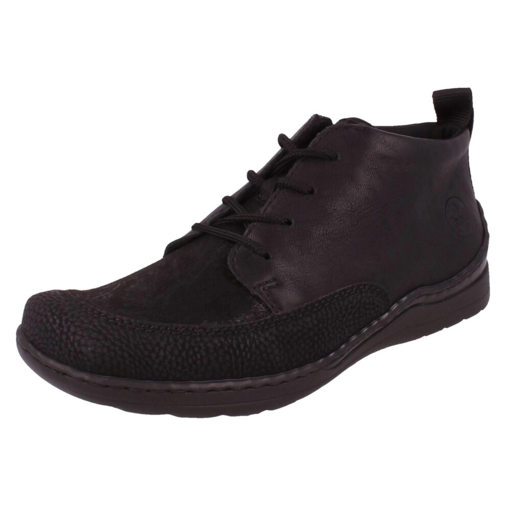 Rieker (Black, Uk 7.5) Ladies Wide Fit Ankle Boot 48992