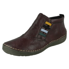 (Red, UK 6.5) Ladies Rieker Casual Zip Ankle Boots 52584