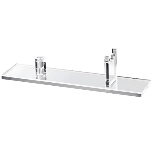 Knife Display Stand Clear or Black Acrylic Holder with Rectangular Base for Kitchen and Military Knives Ref: 3443