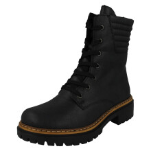 (Blue, UK 5) Ladies Rieker Fleece Lined Ankle Boots 72600