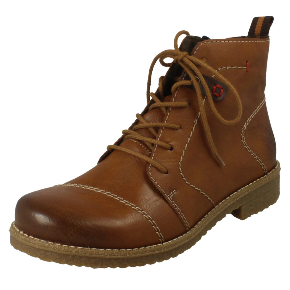 Rieker (Brown, Uk 5) Ladies Fleece Lined Ankle Boots 73501