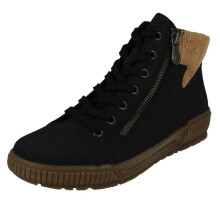 (Blue, UK 4) Ladies Rieker Fleece Lined Dual Fastening Ankle Boots N0709