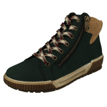 (Green, UK 5) Ladies Rieker Fleece Lined Dual Fastening Ankle Boots N0709