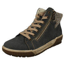 (Blue, UK 8) Ladies Rieker Fleece Lined Dual Fastening Ankle Boots N0709