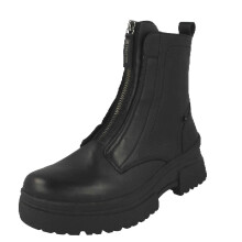 (Black, UK 6.5) Womens Rieker Zip Up Boots W0375