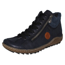 (Blue, UK 8) Ladies Rieker Tex Lace Up Warm Lined Ankle Boots L7514