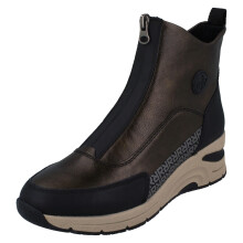 (Brown, UK 4) Ladies Rieker Casual Wedge Ankle Boots N9381