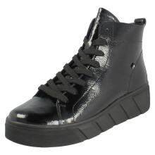(Black, UK 8) Ladies Rieker Revolution Lace and Zip Ankle Boots W0561