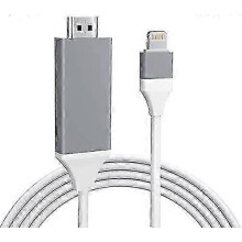 Digital AV adapter for iPhone with Lightning to HDMI connection