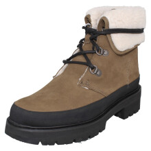 (Green, UK 5.5) Ladies Clarks Warm Lined Classic Biker Boots - Orianna Turn