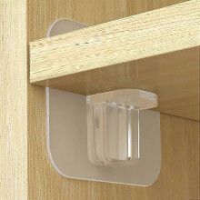 Adhesive shelf brackets for cabinets - 20 pcs no drill shelf support pegs with strong hold