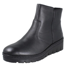 (Black, UK 4) Ladies Rieker Fleece Lined Ankle Boots X9165