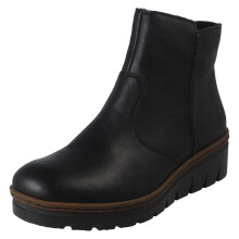 (Black, UK 6) Ladies Rieker Fleece Lined Ankle Boots X9165