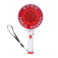 LED Hand-Held Stop Sign for Traffic Control with Flashing Roadway Displays