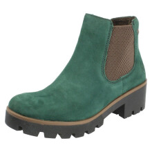 (Green, UK 6.5) Ladies Rieker Chunky Gusset Detailed Heeled Ankle Boots 79265