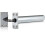 Concealed door closer for interior doors in satin chrome finish 1