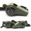 1Pcs Outdoor Whistle Compass Thermometer 3 In 1 Camping Hiking Accessory Compass|Compass 2