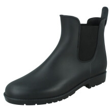 (Black, UK 8) Ladies Spot On Ankle Wellingtons X1269