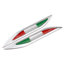 Blade Shaped British Flag Car Sticker Set, Durable Zinc Alloy Union Jack Decal Emblem for Vehicles