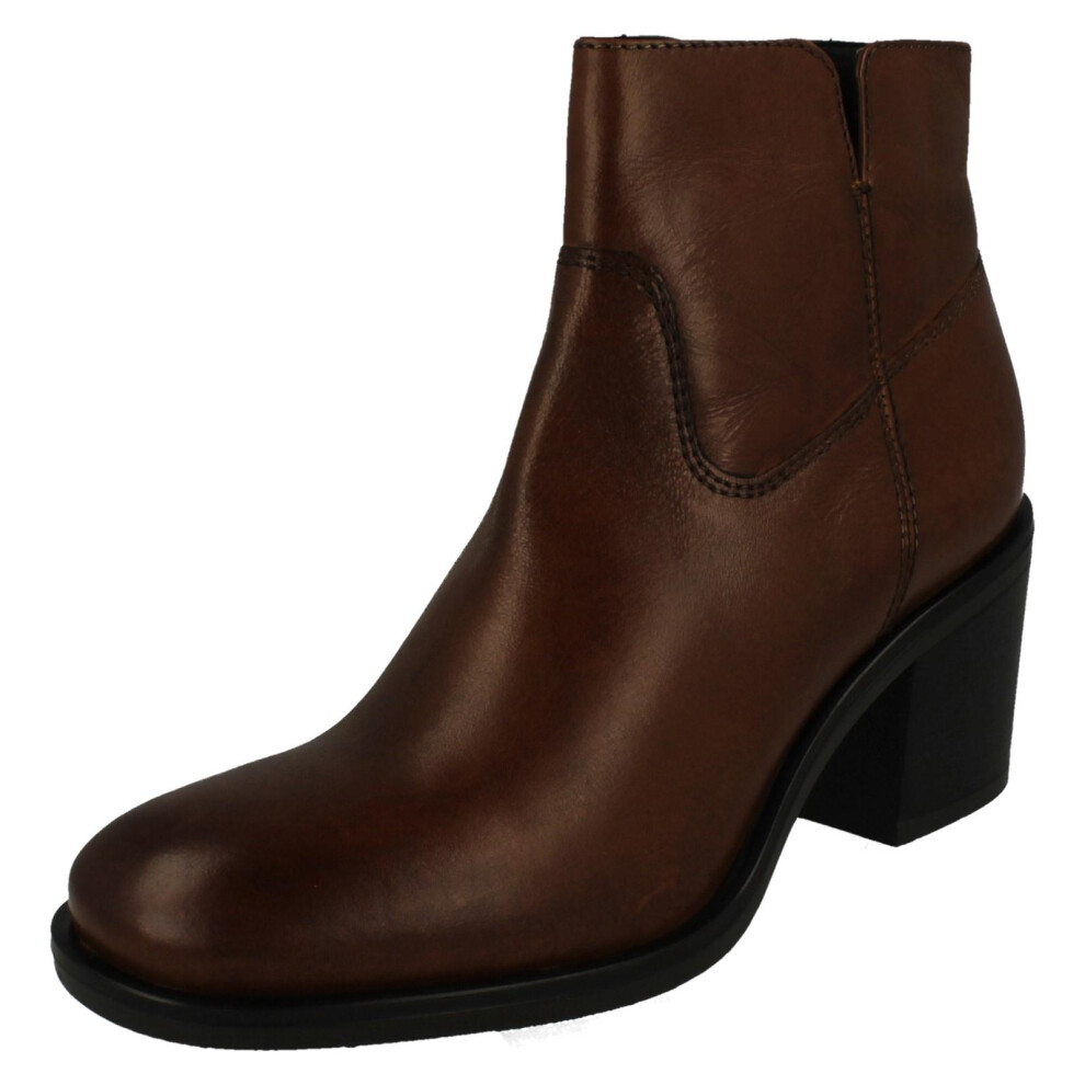 Clarks (Tan, Uk 5.5) Ladies Formal Ankle Boots - Valvestino Lo
