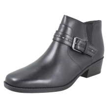 (Black, UK 7) Ladies Clarks Block Heel Ankle Boots - Danyelle Wish