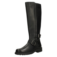 (Black, UK 7) Ladies Clarks Buckle Detail Knee High Boots - Orinoco2 Tall