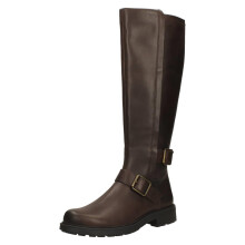 (Brown, UK 5) Ladies Clarks Buckle Detail Knee High Boots - Orinoco2 Tall