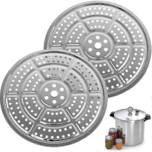 Rejilla para conservas (paquete de 2) para olla a presión Presto - Rejilla de acero inoxidable de 28 cm (11 pulgadas)