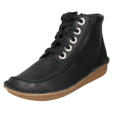 (Black, UK 5.5) Ladies Clarks Lace Up Casual Ankle Boots - Funny Cedar