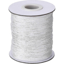 Ťahová šnúrka na žalúzie, biela pletená tienidlo 1,0 mm, 109 yardov/rolka