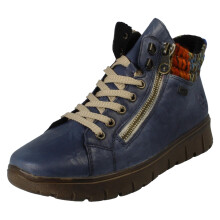 (Blue, UK 4) Ladies Rieker Wide Fit Ankle Boots N1305