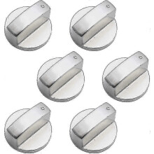 6mm universal stove knobs compatible with cooker - 6pcs metal control knobs