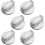 6mm universal stove knobs compatible with cooker - 6pcs metal control knobs 1