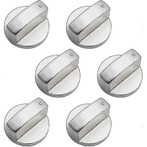 6mm universal stove knobs compatible with cooker - 6pcs metal control knobs