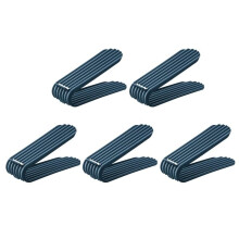 Double Stacking Adjustable Shoe Rack Space Saving Freestanding Shoe Organizer for Home Navy
