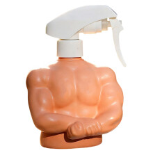 Large Capacity Plant Watering Bottle Creative Bodybuilder-White