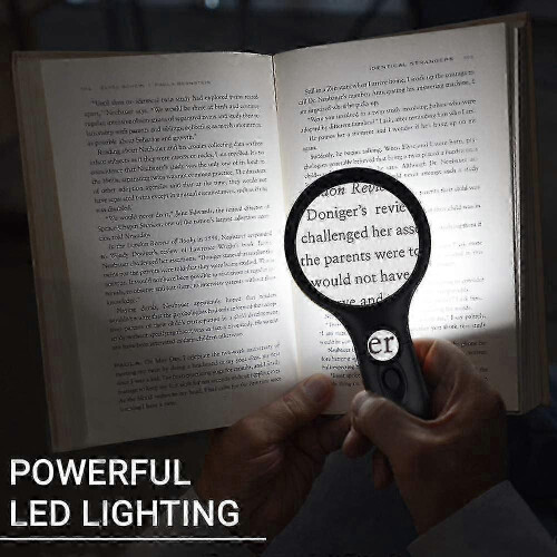 Macular Degeneration Magnifying Glass with LED Light and Durable Lens 2