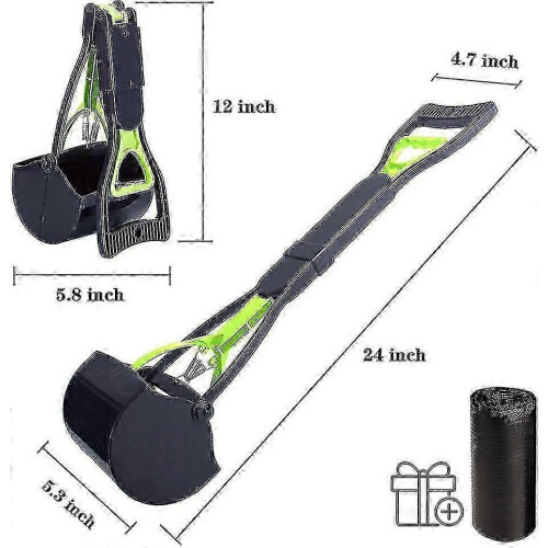 Long Handle Pooper Scooper Foldable Design for Easy Dog Cleanup 1