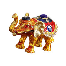 Étui à bijoux miniature en forme d'éléphant, idéal pour-Orange