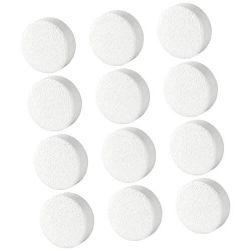 12Pcs 3Inch Round Foam Sheets White Polystyrene Disks For
