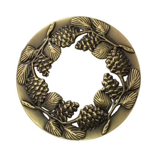 Candle Jar Lid Candle Accessories Scented-bronze pinecone