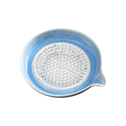 Durable Ceramic Herb Crusher Dish Feature Smooth Grinding-Blue